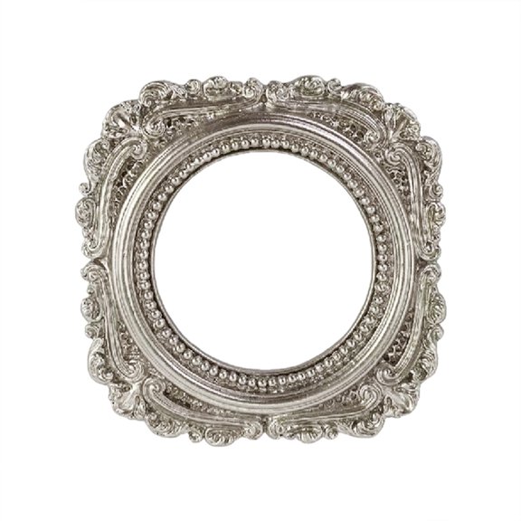 Lynono User Friendly Resin Decorative Pictures Frame EasyHang1ngRound Gothic Pictures Frame For Any Room Durable Construction