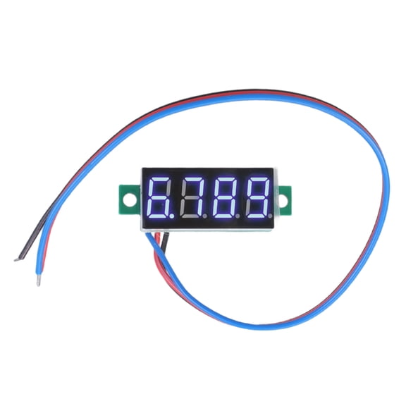 Lynono Versatilitys Digital Voltmeter LED Panel Meter DC0-100V 3 Wire Connection For Accurate Voltages Measurement Tool