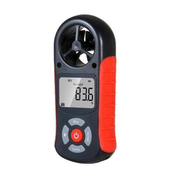 Lynono Weather Stations Device Digital Anemometer With Wind Chill And Timers Display