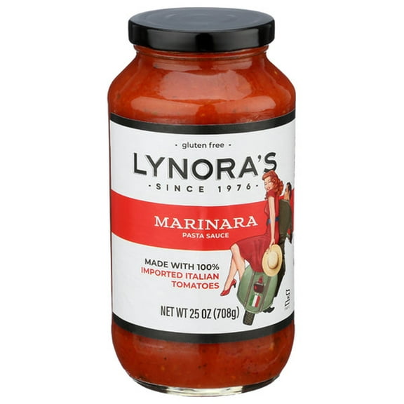 Lynora's Marinara Pasta Sauce 25 oz (Pack of 6)