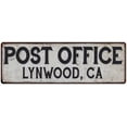 thumbnail image 1 of Lynwood, Ca Post Office Metal Sign Vintage 8x24 108240011470, 1 of 1