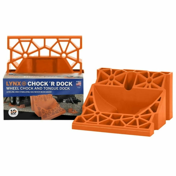 Lynx 00030 Chock 'R Dock Wheel Chock, Orange