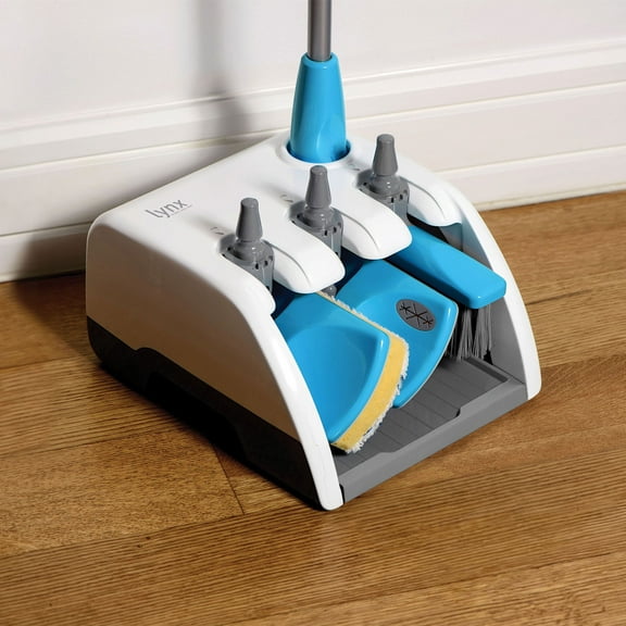 Lynx 4-In-1 Home Cleaning System - Detachable Broom, Mop, Duster, And Wet/Dry Wipes