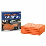 Lynx Cap Leveling Tops for RV's, 4 Pack, 00019, Orange, Plastic