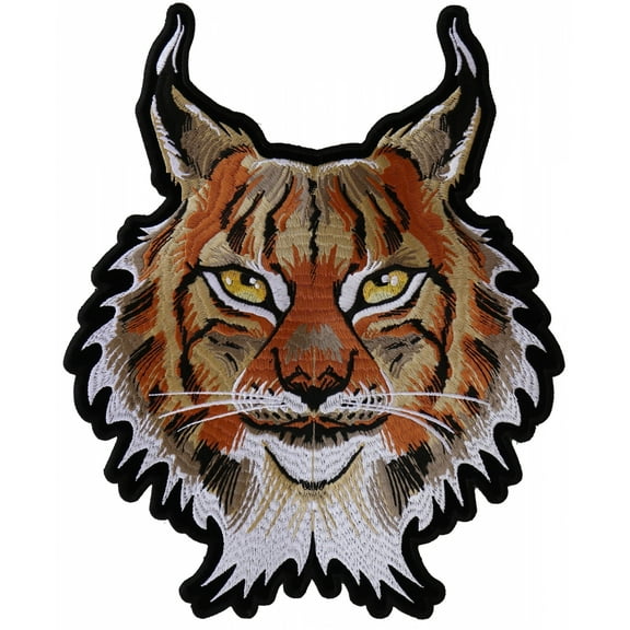 Lynx Cat Patch, Large Back Patches for Jackets and Vests