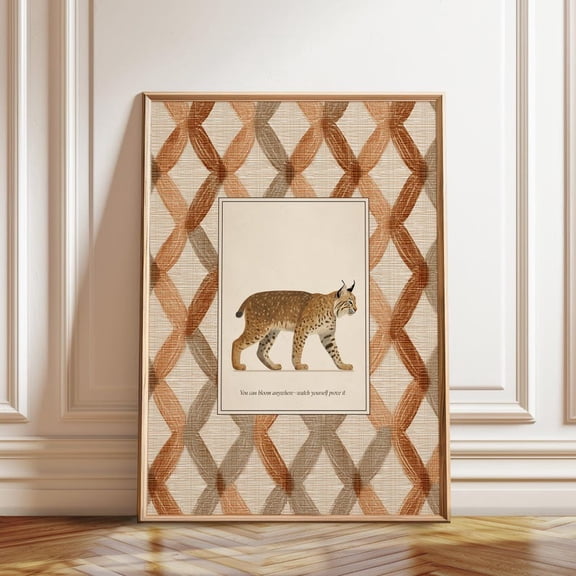 Lynx Inspirational Quote Wall Art Print