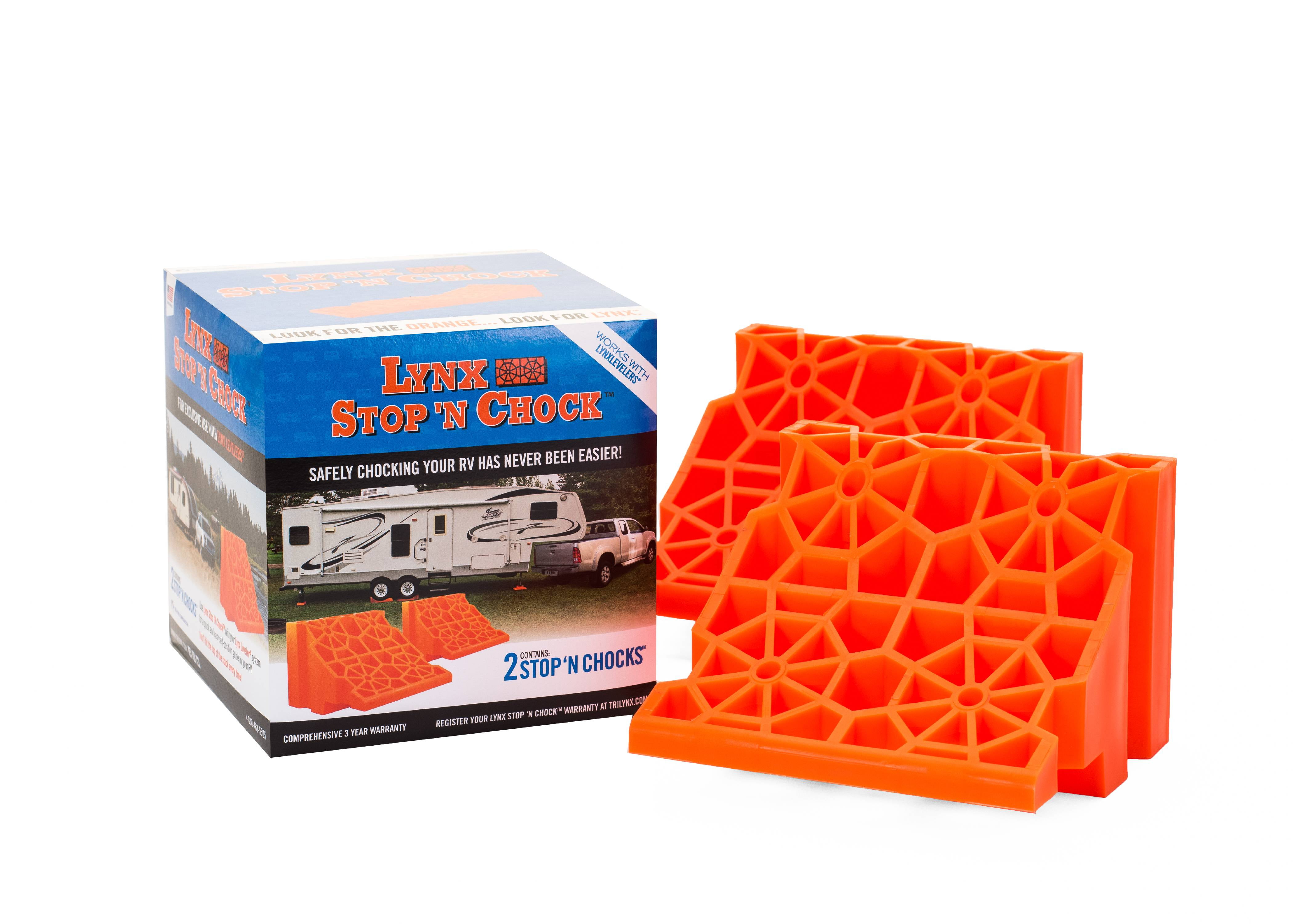 Stoop Chock Lynx Stop 'N Chock Interlocking Wheel Chock (Pack of 2) - Walmart.com