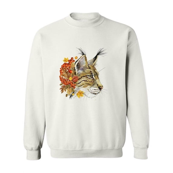 Lynx Watercolor Sweatshirt Women -Image by Shutterstock, Female Large