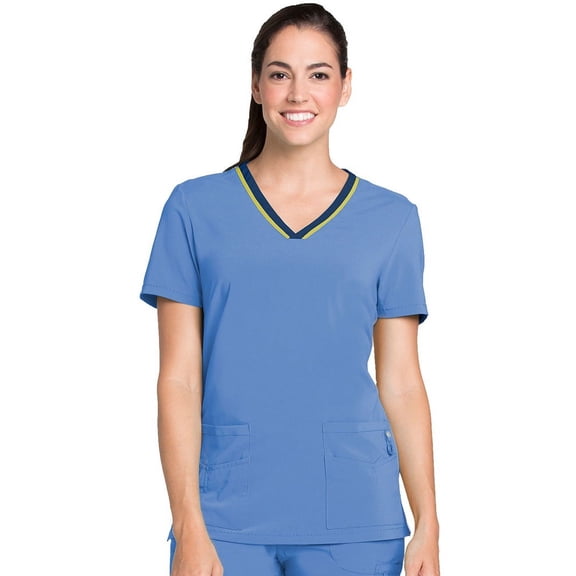 Lynx Women's Unleashed V-Neck Solid Scrub Top