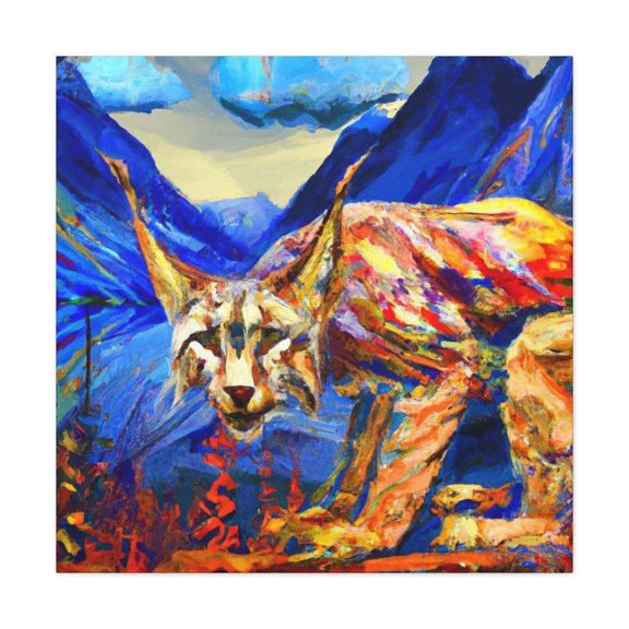 "Lynx in Fauvism Light" - Canvas