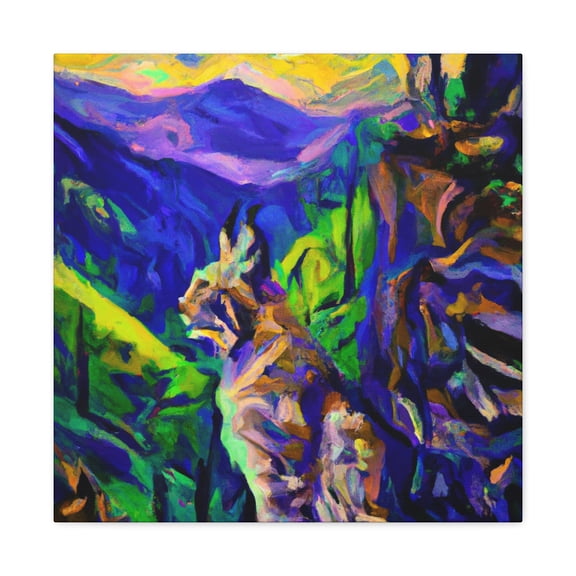 "Lynx in Neoclassicism" - Canvas