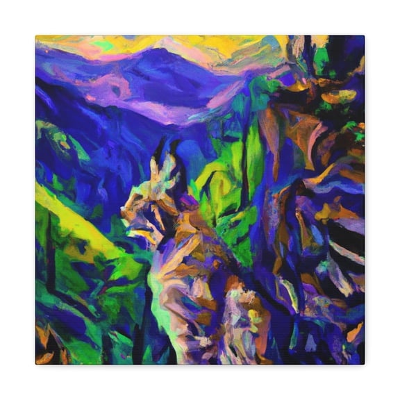 "Lynx in Neoclassicism" - Canvas
