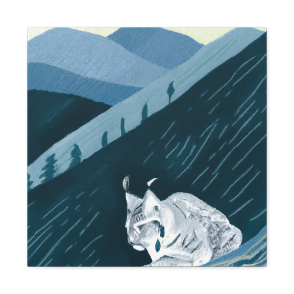 Lynx in Reflection - Canvas