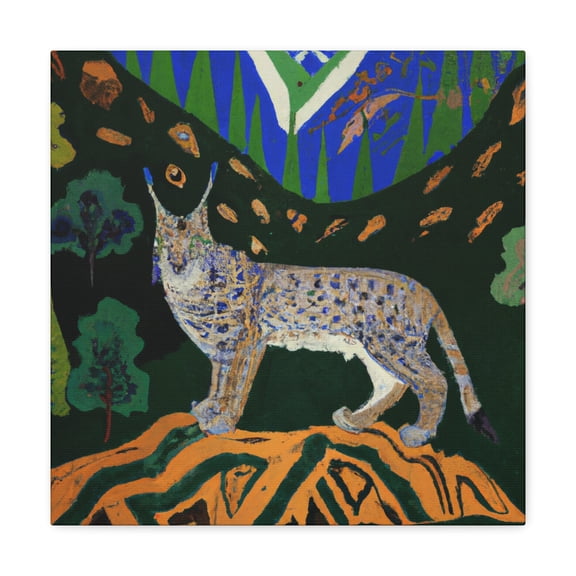 "Lynx's Majestic Mystery" - Canvas