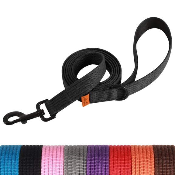 Lynxking Webbing Dog Leash, 6 ft Dog Walking Lead with Padded Handle and Welded D-Ring for Large Medium Small Dogs