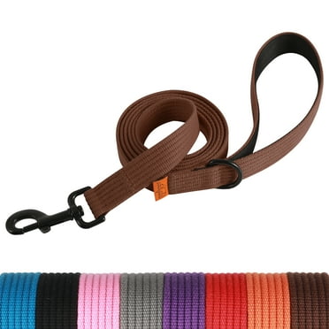 Lynxking Webbing Dog Leash, 6 ft Dog Walking Lead with Padded Handle and Welded D-Ring for Large Medium Small Dogs