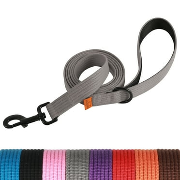 Lynxking Webbing Dog Leash, 6 ft Dog Walking Lead with Padded Handle and Welded D-Ring for Large Medium Small Dogs