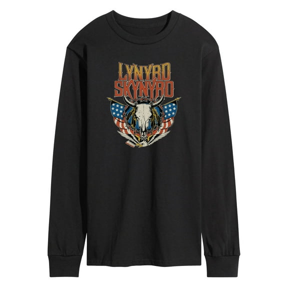 Lynyrd Skynyrd - Americana Steer Skull - Men's Long Sleeve T-Shirt