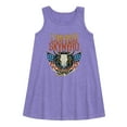 thumbnail image 1 of Lynyrd Skynyrd - Americana Steer Skull - Toddler & Youth Girls A-line Dress, 1 of 1