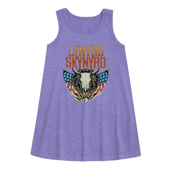 Lynyrd Skynyrd - Americana Steer Skull - Toddler & Youth Girls A-line Dress