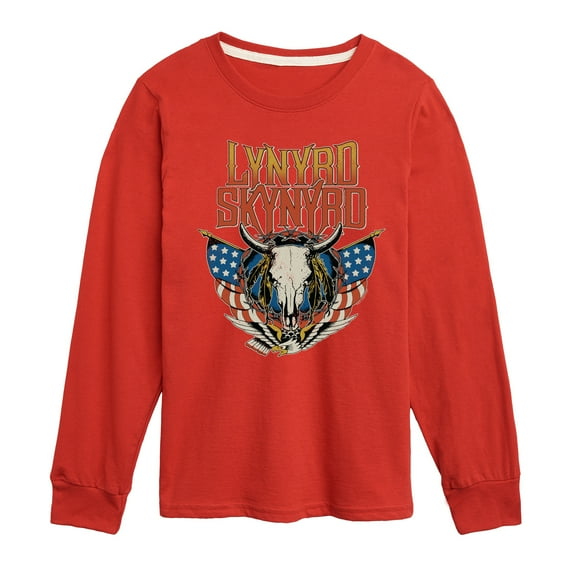 Lynyrd Skynyrd - Americana Steer Skull - Toddler & Youth Long Sleeve Graphic T-Shirt