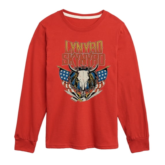 Lynyrd Skynyrd - Americana Steer Skull - Toddler & Youth Long Sleeve Graphic T-Shirt