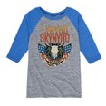 thumbnail image 1 of Lynyrd Skynyrd - Americana Steer Skull - Toddler & Youth Raglan Graphic T-Shirt, 1 of 4