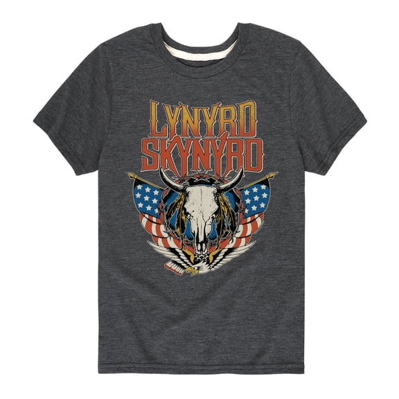 Lynyrd Skynyrd - Americana Steer Skull - Toddler & Youth Short Sleeve Graphic T-Shirt