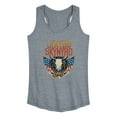 thumbnail image 1 of Lynyrd Skynyrd - Americana Steer Skull - Women's Racerback Tank Top, 1 of 5