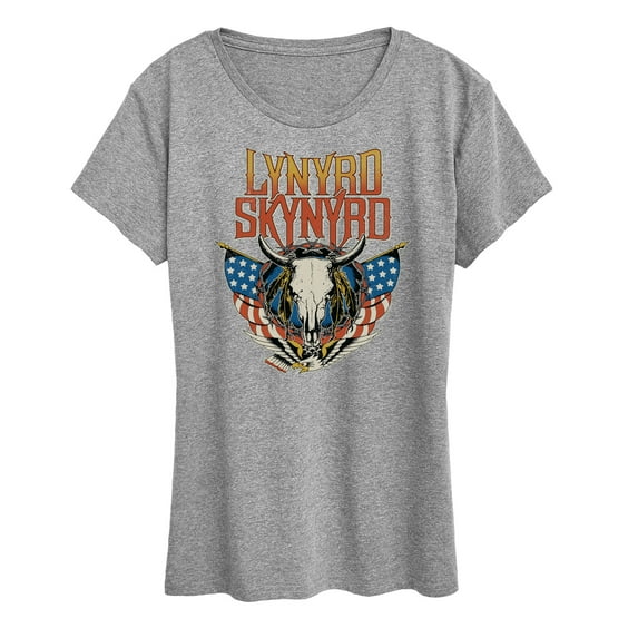 Lynyrd Skynyrd - Americana Steer Skull - Women's Short Sleeve Graphic T-Shirt