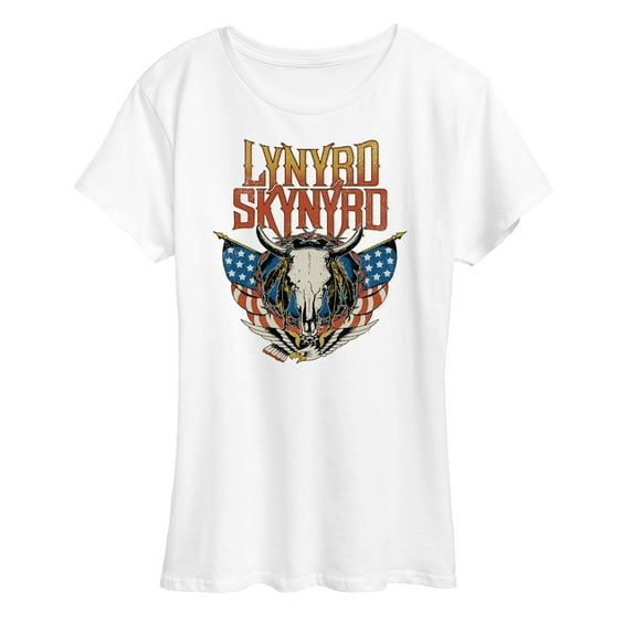 Lynyrd Skynyrd - Americana Steer Skull - Women's Short Sleeve Graphic T-Shirt