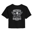 thumbnail image 1 of Lynyrd Skynyrd - Biker Faux Patch - Juniors Cropped Graphic T-Shirt, 1 of 4