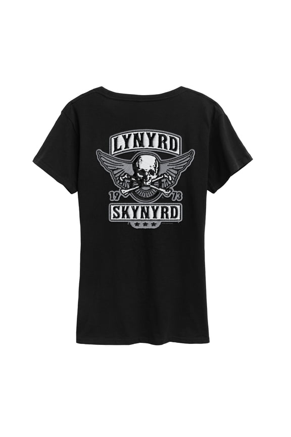 - Biker Faux Patch - Women's Short Sleeve Graphic T-Shirt