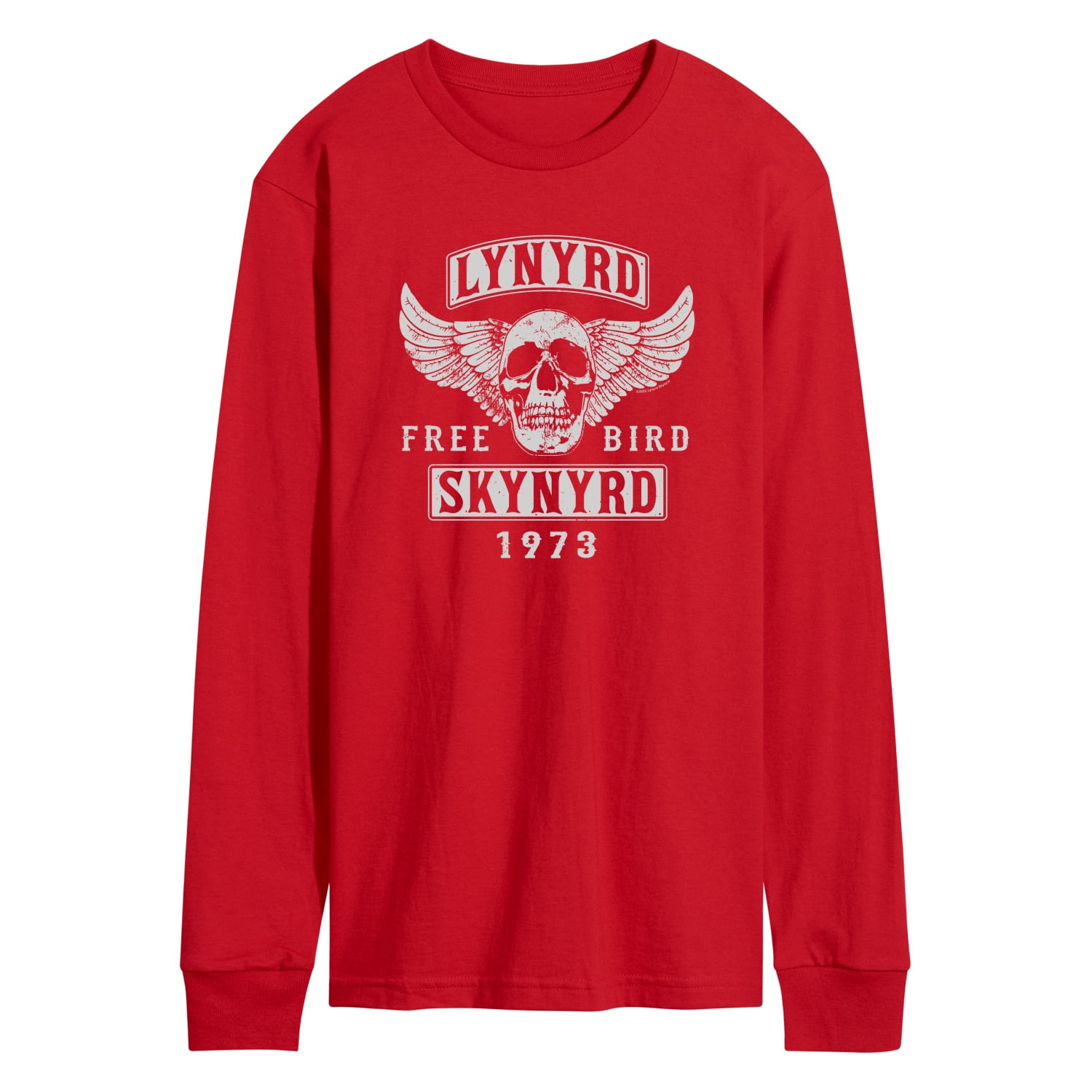 Free Bird - Lynyrd Logo Donna Bianco T-Shirt Maglietta Maniche