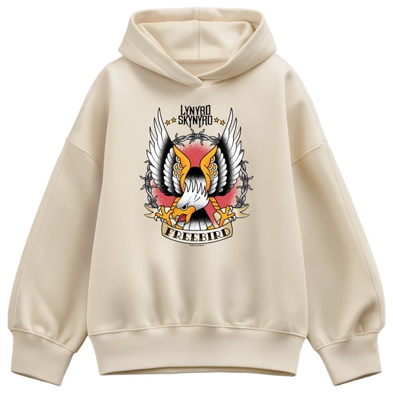 Lynyrd Skynyrd - Freebird Flash - Women's Oversized Fleece Hoodie Sweatshirt