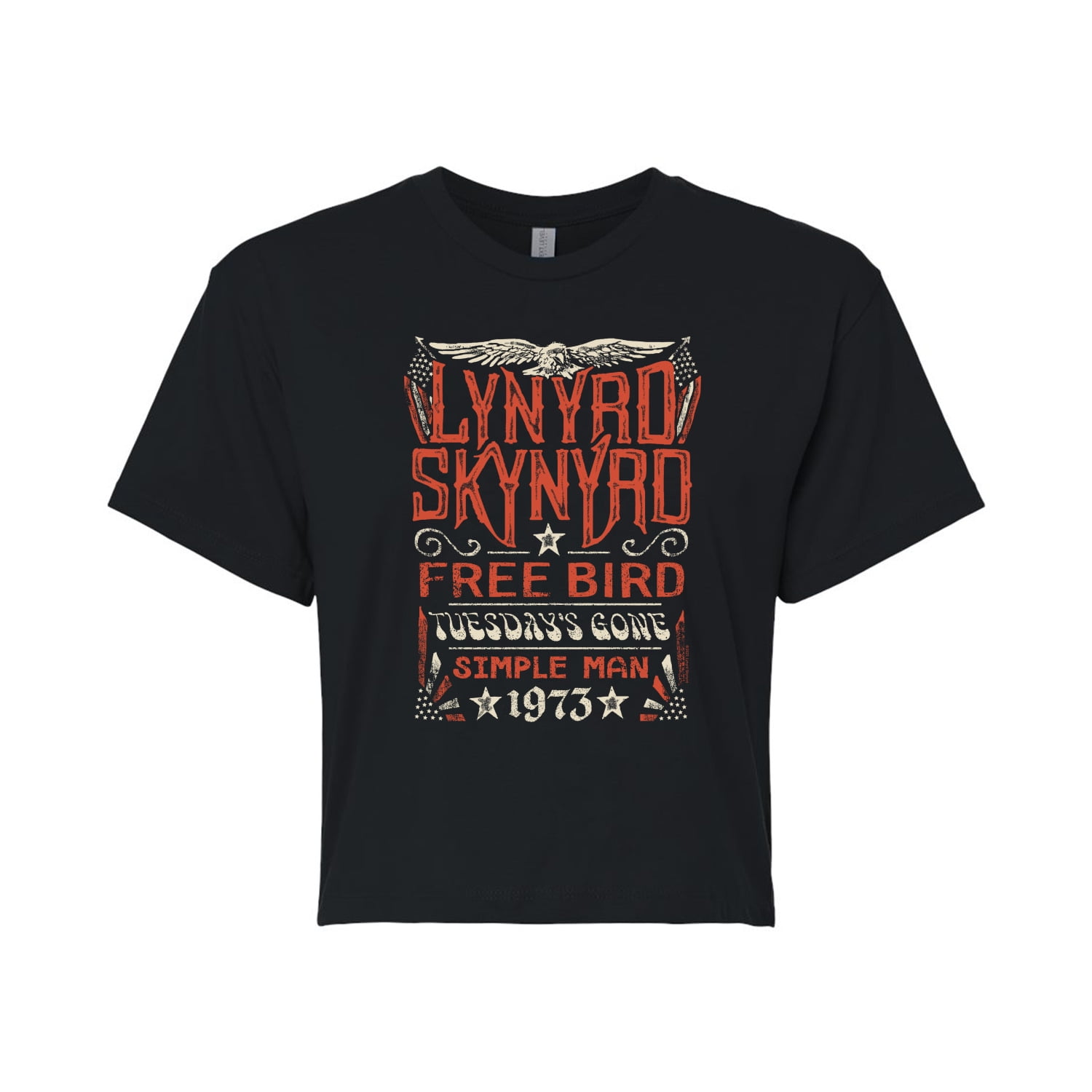 Lynyrd Skynyrd Soaring Eagle Juniors Cropped Cotton Blend T