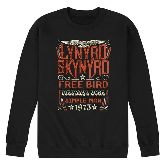 Lynyrd Skynyrd - Hits - Men's Crew Neck Fleece Pullover