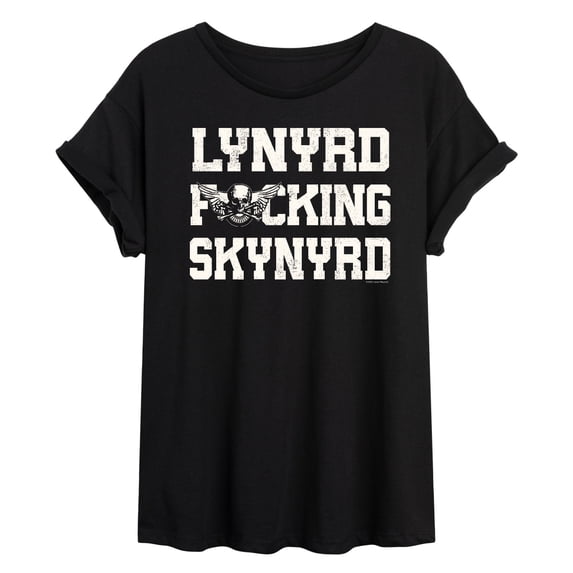 Lynyrd Skynyrd - Lynyrd Fing Skynyrd - Juniors Oversized Graphic T-Shirt