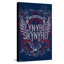 Lynyrd Skynyrd - Navy Logo Canvas Wall Poster, 14.725" x 22.375"