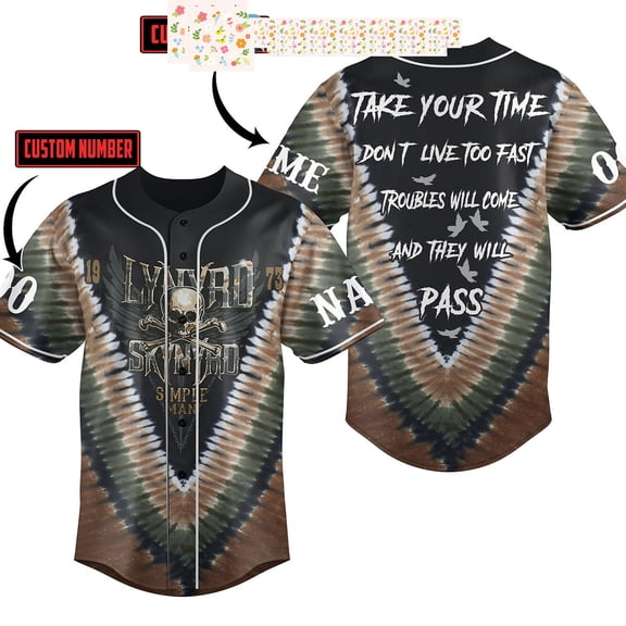 Lynyrd Skynyrd Simple Man 1973 Personalized Baseball Jersey
