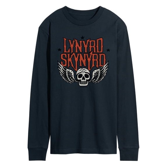 Lynyrd Skynyrd - Skull Wings - Men's Long Sleeve Graphic T-Shirt