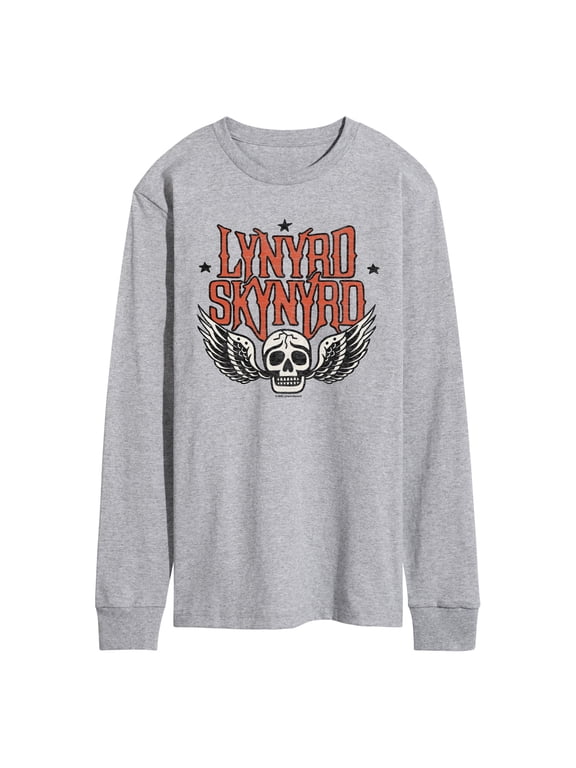 - Skull Wings Men's Long Sleeve Graphic T-Shirt