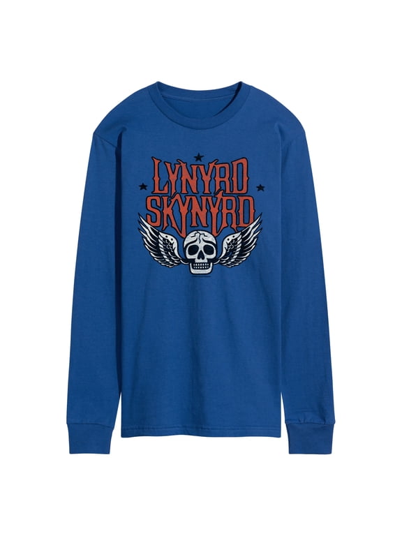 - Skull Wings Men's Long Sleeve Graphic T-Shirt