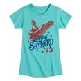 thumbnail image 1 of Lynyrd Skynyrd - Soaring Eagle  - Toddler & Youth Girls Short Sleeve Graphic T-Shirt, 1 of 5
