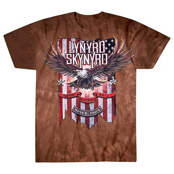 Lynyrd Skynyrd - Support Southern Rock Tie Dye Mens T Shirt