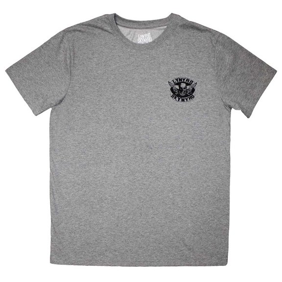 Lynyrd Skynyrd Unisex T-Shirt: Mini Biker Patch Logo Mono (XX-Large)