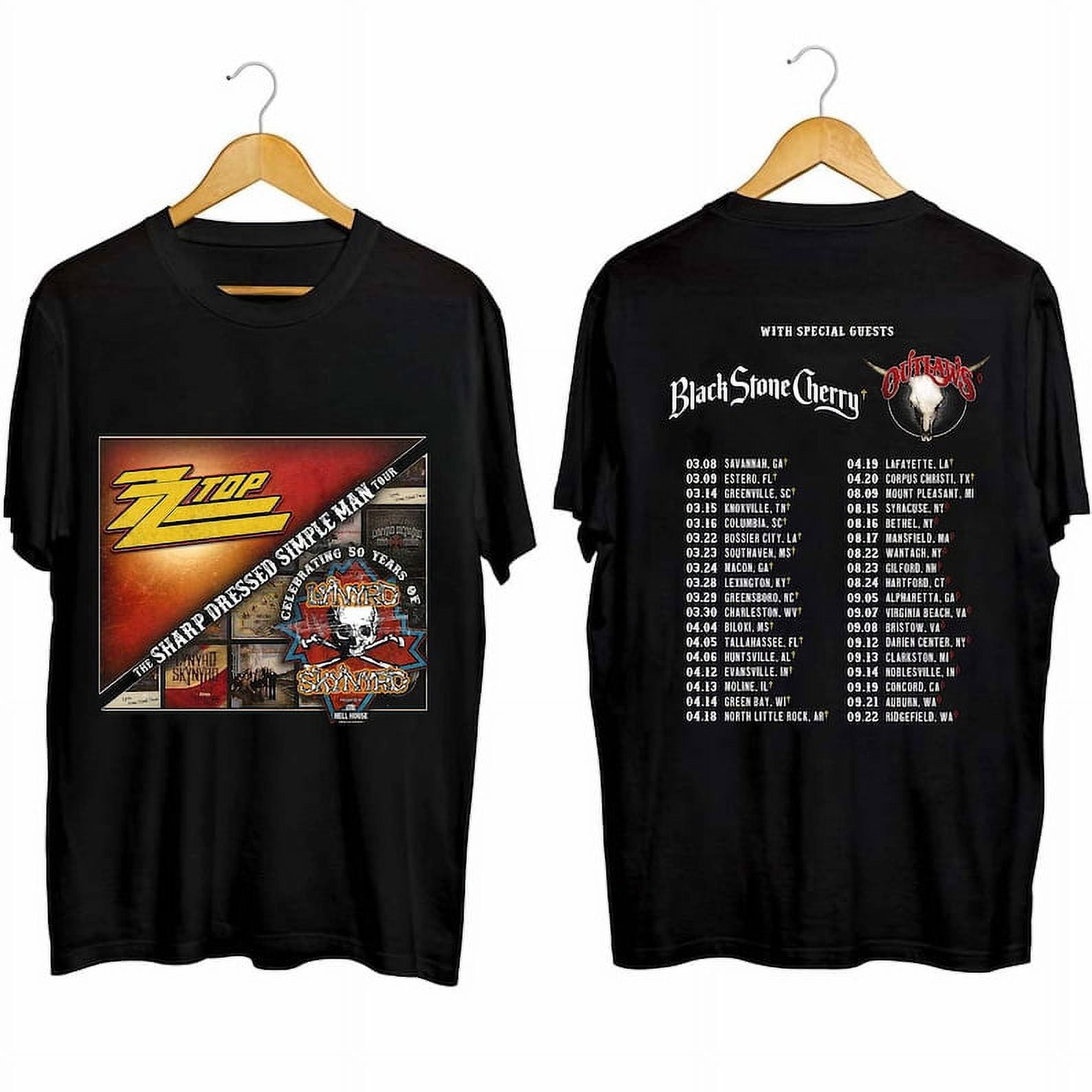 Lynyrd Skynyrd ZZ Top Tour 2024 Shirt, ZZ Top World Tour 2024 Shirt