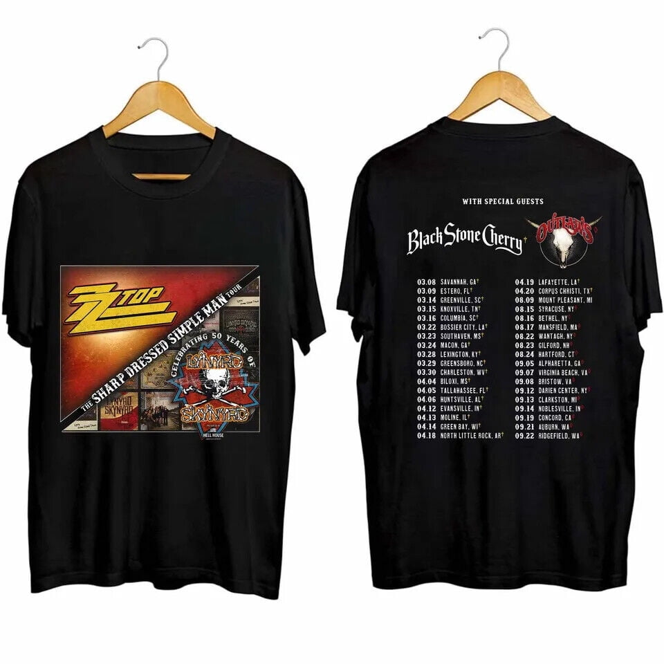 Lynyrd Skynyrd ZZ Top Tour 2025 Shirt, ZZ Top World Tour 2025 Shirt