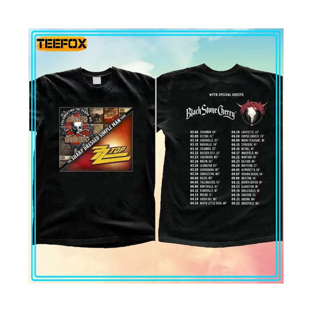 Lynyrd Skynyrd ZZ Top Tour 2024 Short Sleeve T Shirt