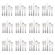 Lyon Queens Fancy 18/8 Stainless Steel 60pc. Flatware Set Service for Twelve